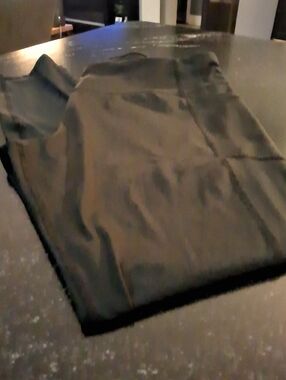 Avia Black Athletic Leggins with White Logo